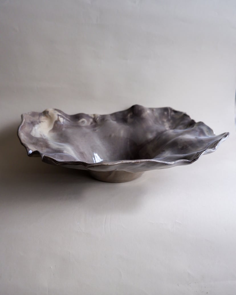 The Floral- Marbled Centerpiece 08 - ceramiczna patera z kolekcji The Floral