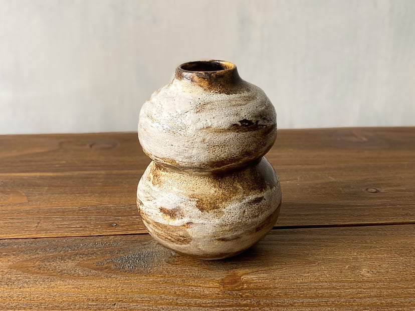 Wazon tykwa - ręcznie wykonany ceramiczny wazonik