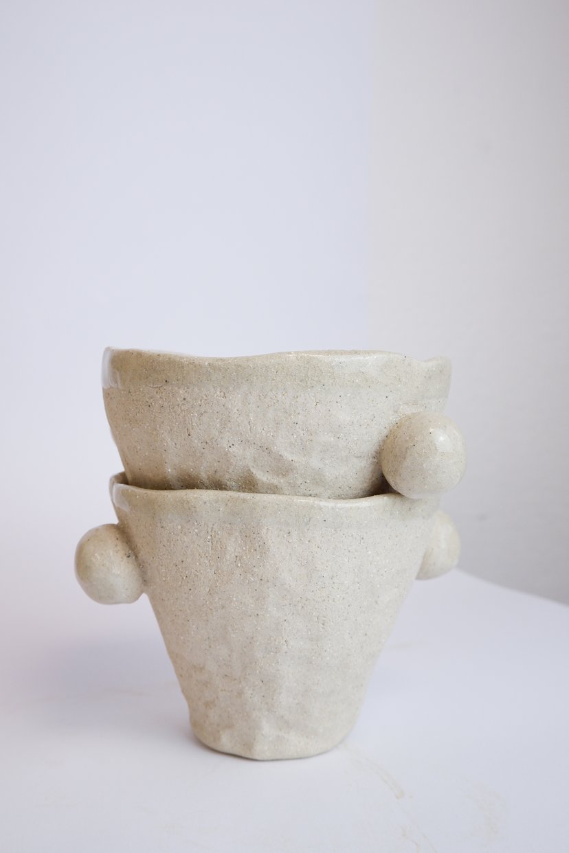 The Bubble- Set Of Four Cups 13 - zestaw czterech kubków ceramicznych