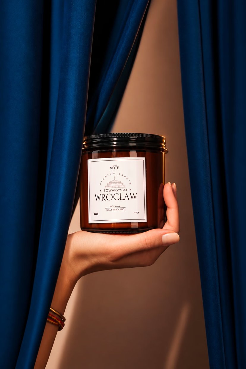 Świeca sojowa - Towarzyski Wrocław - 350g