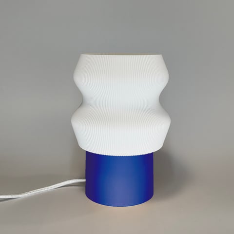 Lampka Ombra Kobaltowy Biały