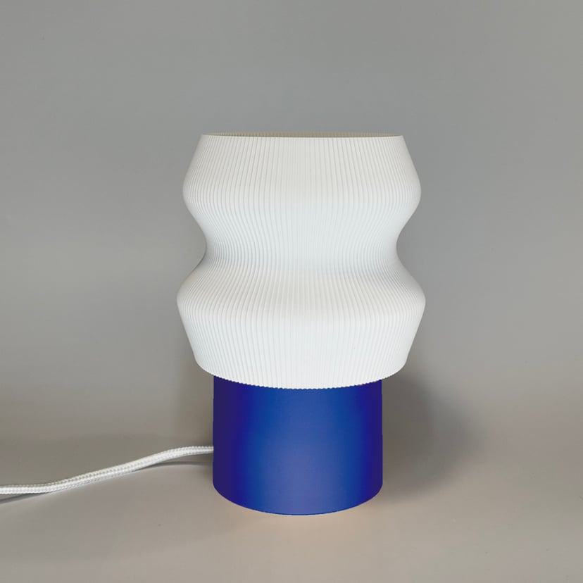 Lampka Ombra Kobaltowy Biały