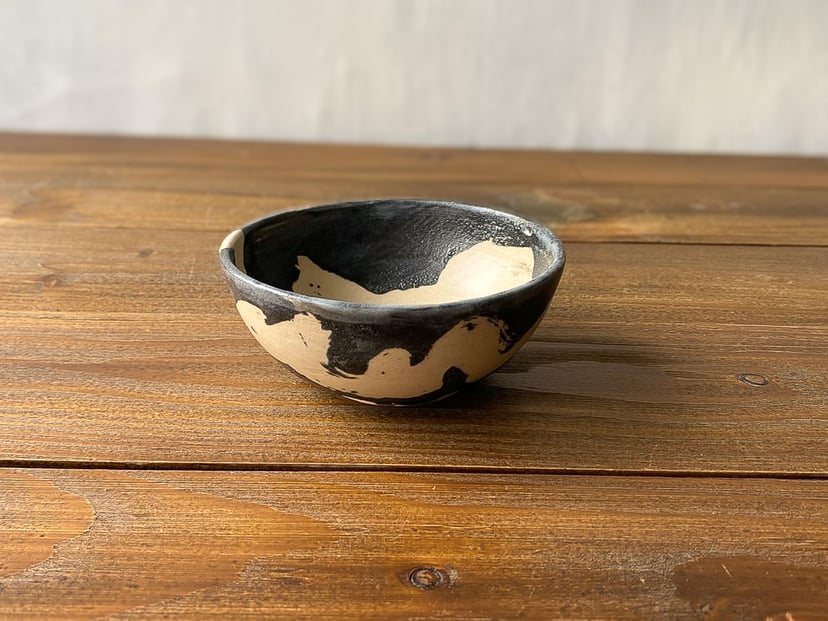 Miseczka INK matowa - ceramiczna miseczka inspirowana japońską kaligrafią