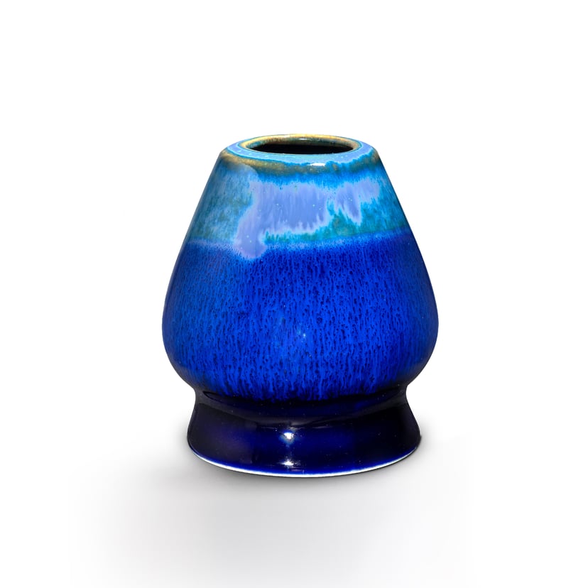 Ceramiczna podstawka pod chasen - naoshi, kolor Kobalt