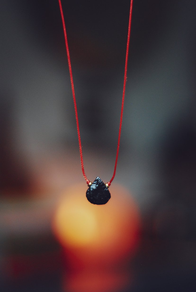 Ochronny amulet ༓ TURMALIN – naszyjnik z kamieni naturalnych