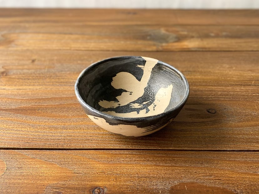 Miseczka INK matowa - ceramiczna miseczka inspirowana japońską kaligrafią