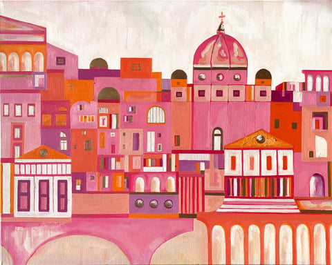 Lost in Rome | Obraz olejny 80x100 cm