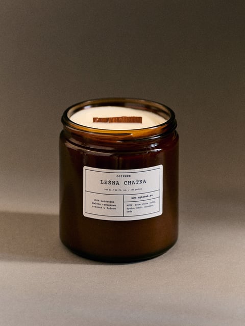 Leśna Chatka – świeca rzepakowa 500 ml