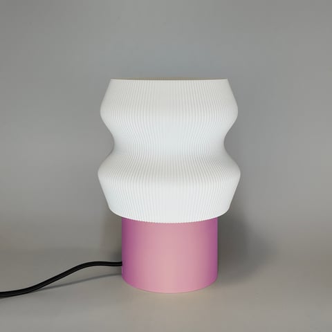 Lampka Ombra Różowy Czarny