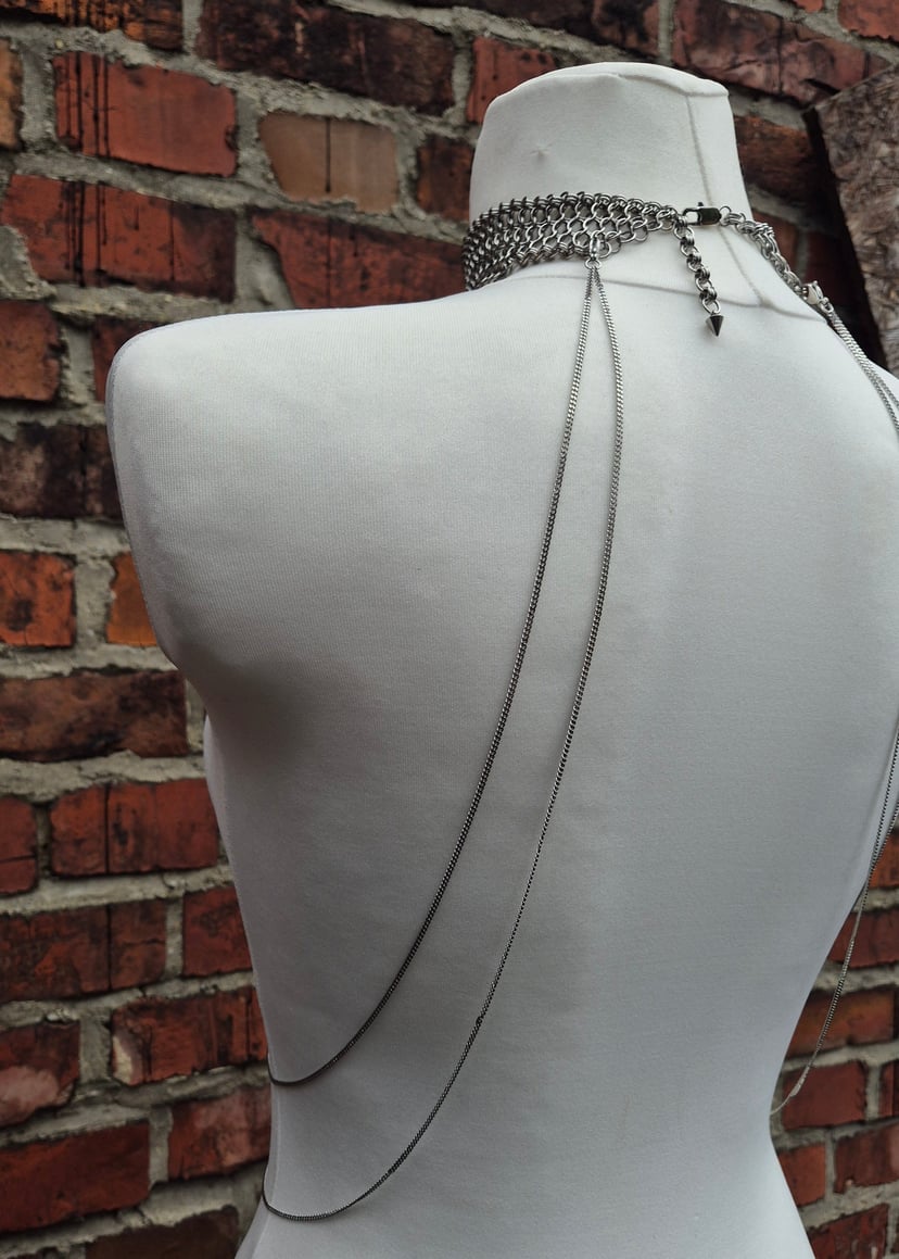 FORCEFUL kolia chainmail - Kolia z zawieszką smoka
