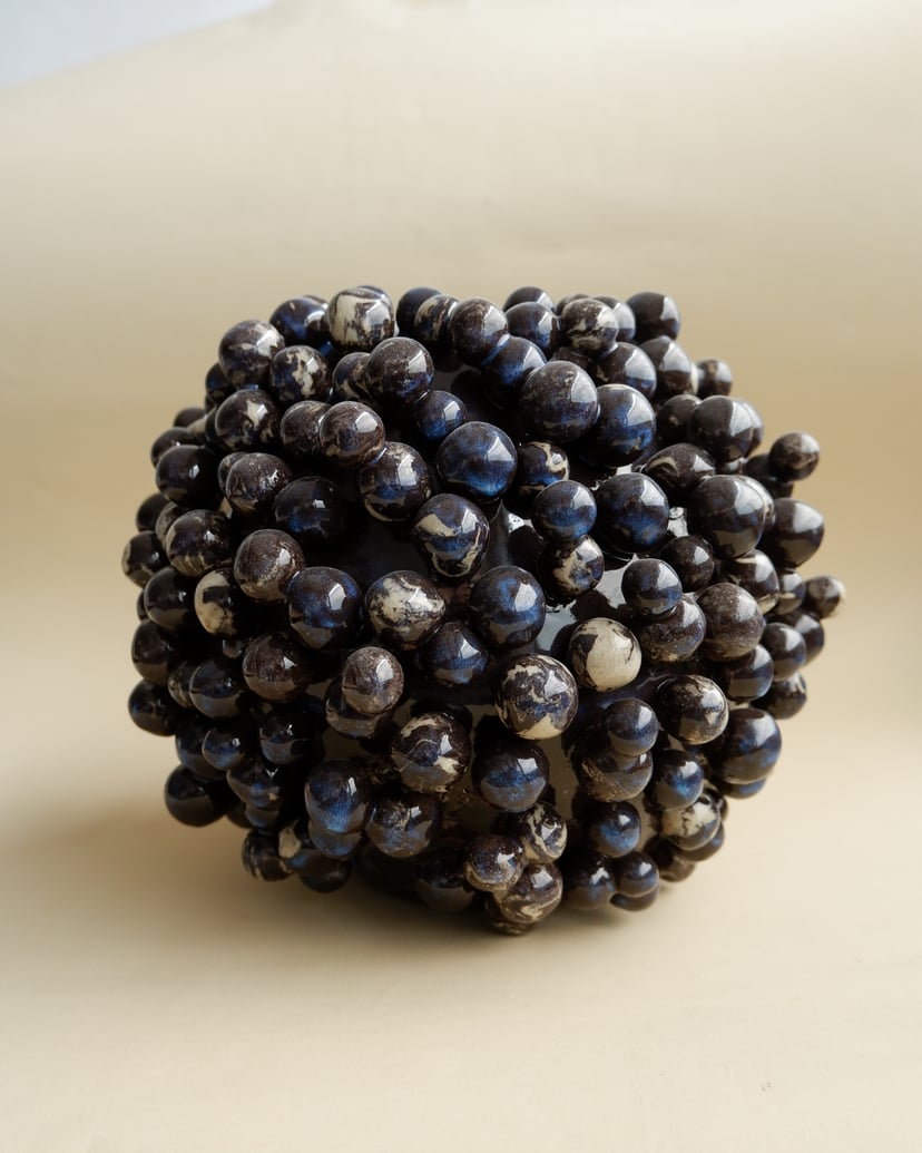 The Bubble- Marbled Clay Vase 01 - wazon ceramiczny z kolekcji The Bubble
