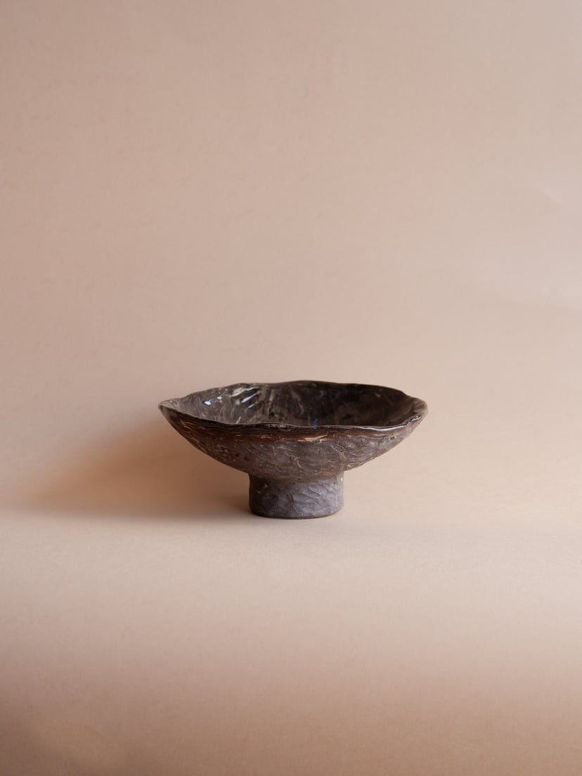 Footed plate 07 - ceramiczny talerz na stopie
