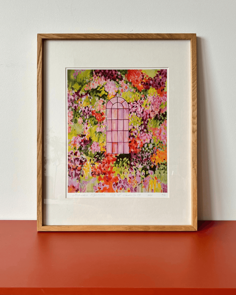 City of Gardens 04 – limitowany wydruk Fine Art 50×40 cm w białym passe-partout