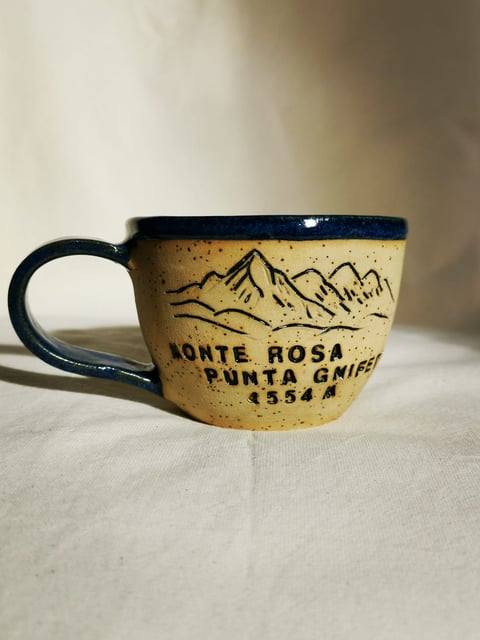 Kubek górski Monte Rosa - ręcznie toczony kubek inspirowany górami