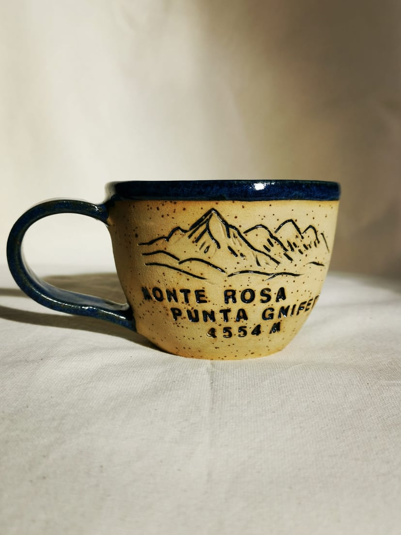 Kubek górski Monte Rosa - ręcznie toczony kubek inspirowany górami