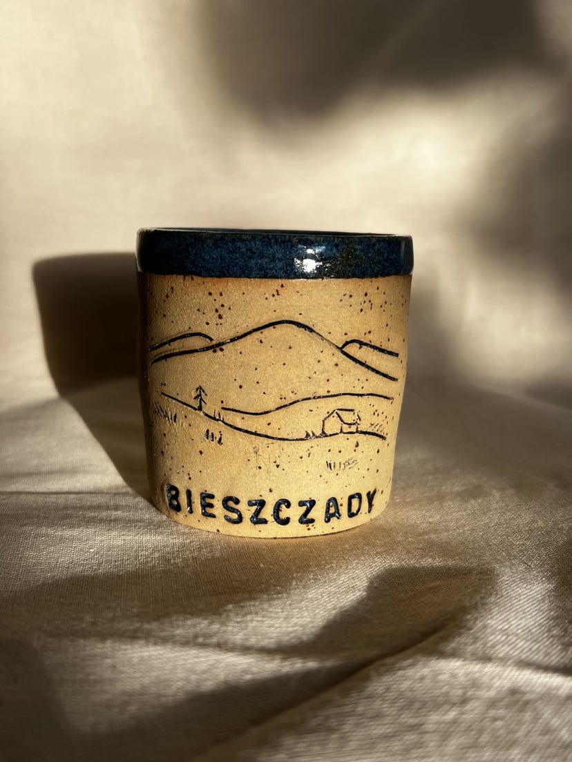 Czarka ceramiczna Bieszczady granatowa