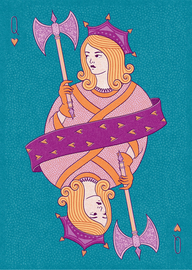 Plakat "Queen of Hearts" - A4