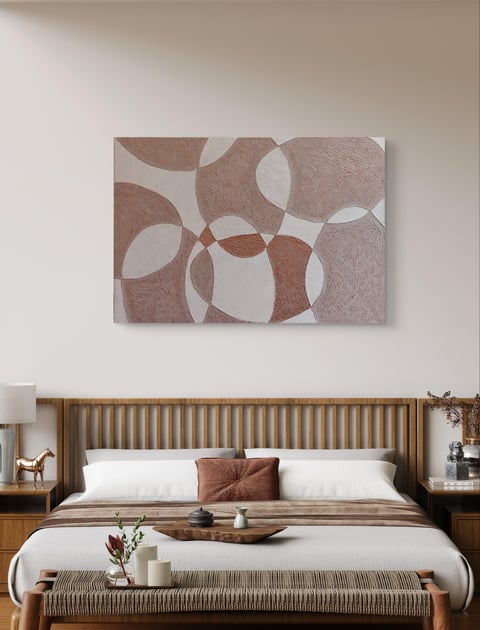 Duży obraz strukturalny "Geometria" 130x90 cm