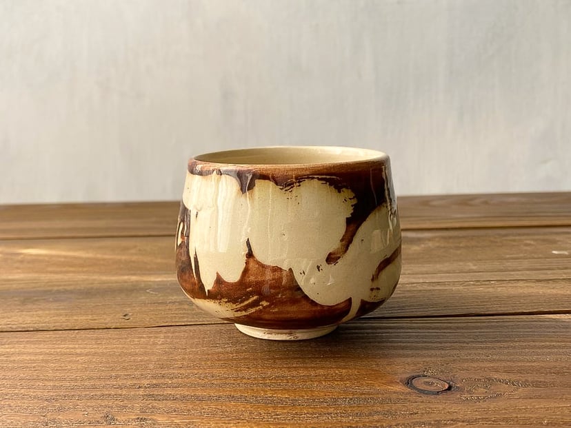 Karmelowa INK - ceramiczna czarka z kolekcji ZEN