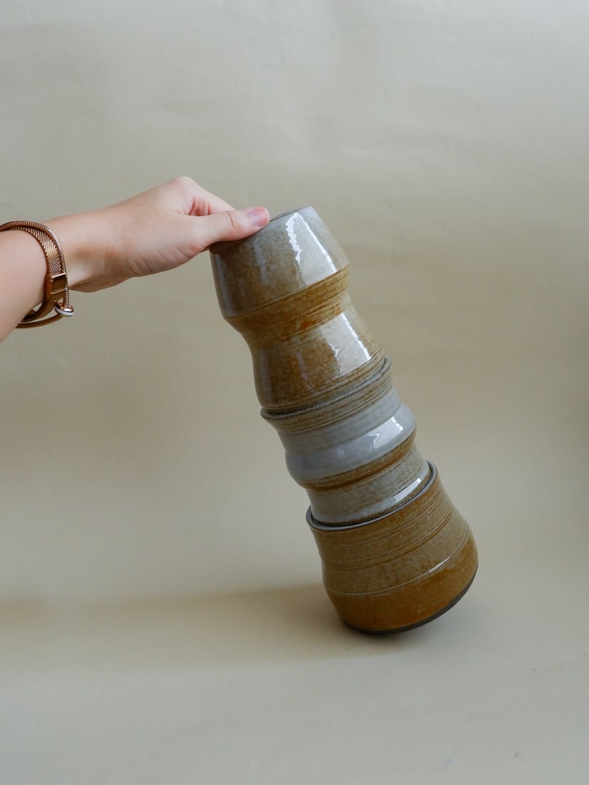 The Combined Forms- Vase 01 - wazon ceramiczny z kolekcji The Combined Forms