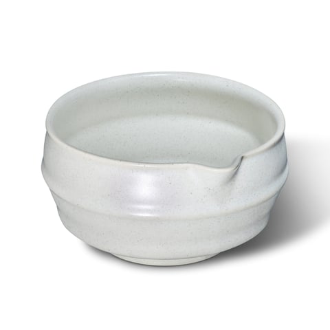 Miseczka do matchy - CHAWAN W STYLU KATAKUCHI - wzór GÓRA, kolor Sól i Pieprz