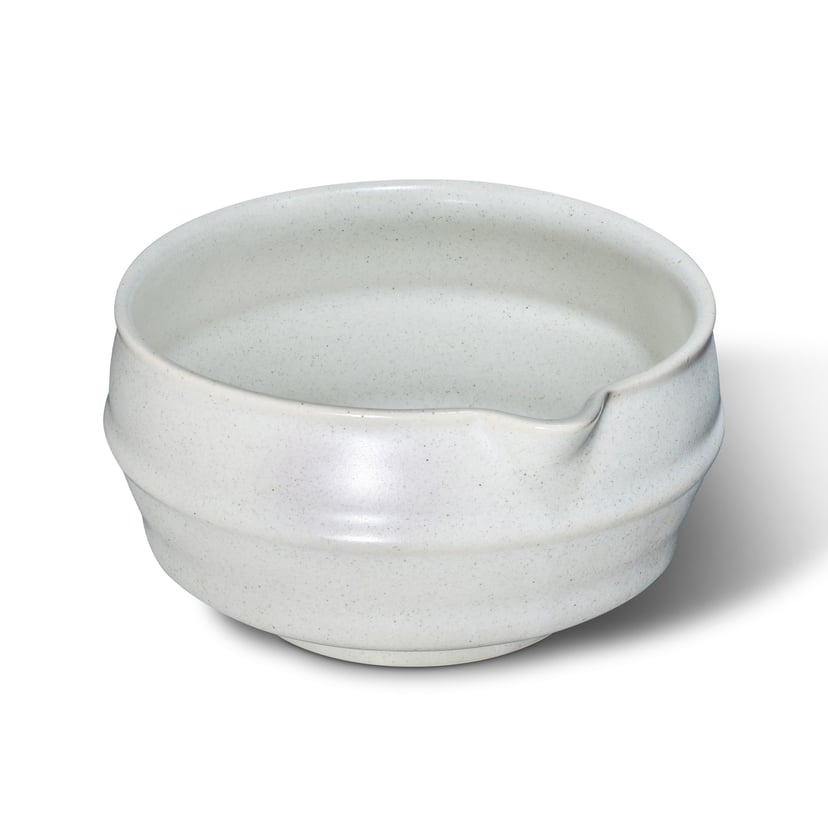 Miseczka do matchy - CHAWAN W STYLU KATAKUCHI - wzór GÓRA, kolor Sól i Pieprz