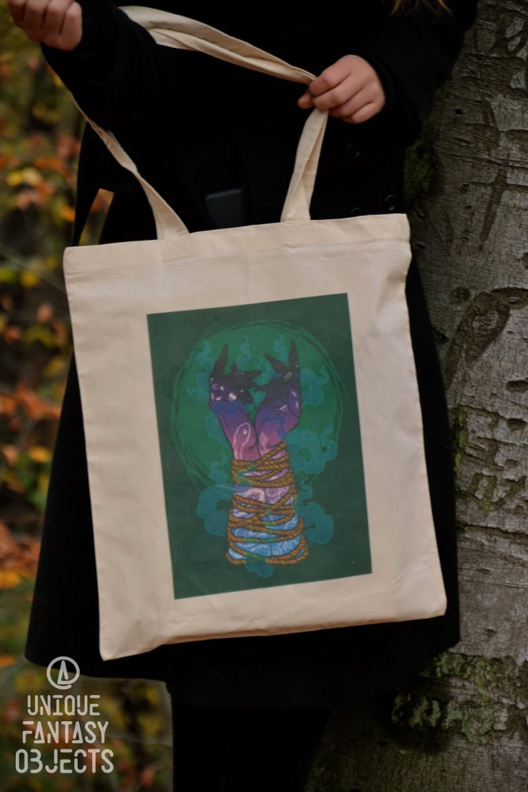 Bawełniana torba z magicznymi rękami