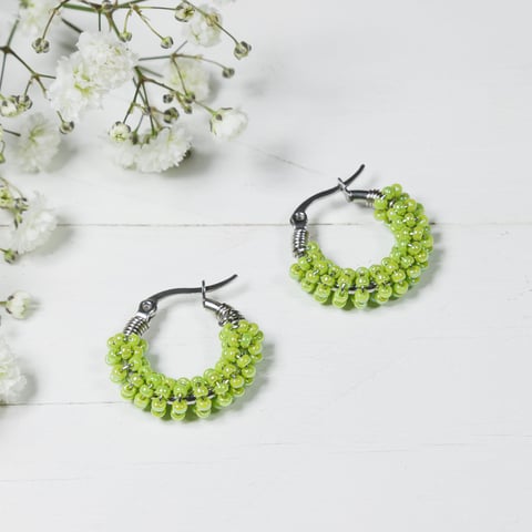 Kolczyki Candy | Lime Pearl