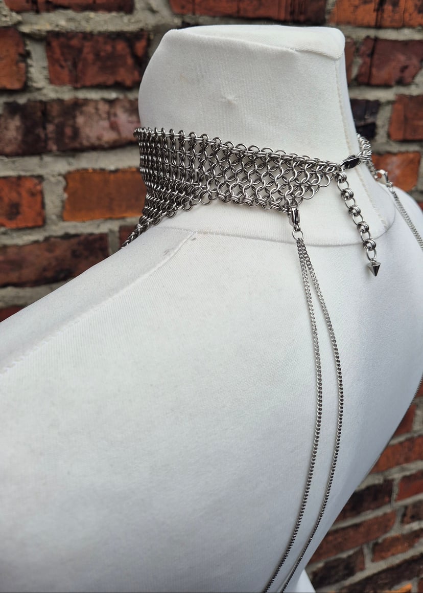 FORCEFUL kolia chainmail - Kolia z zawieszką smoka
