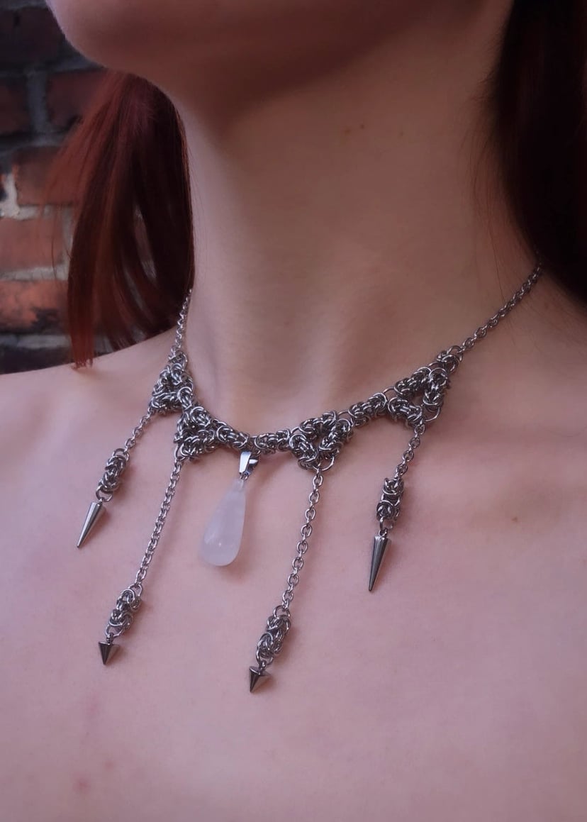 WHITE CLAWS naszyjnik chainmail