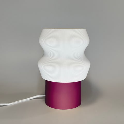 Lampka Ombra Śliwkowy Biały
