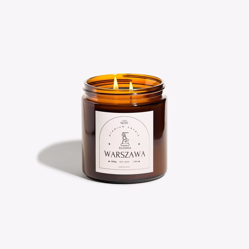 Świeca waniliowa - Słodka Warszawa - 350g