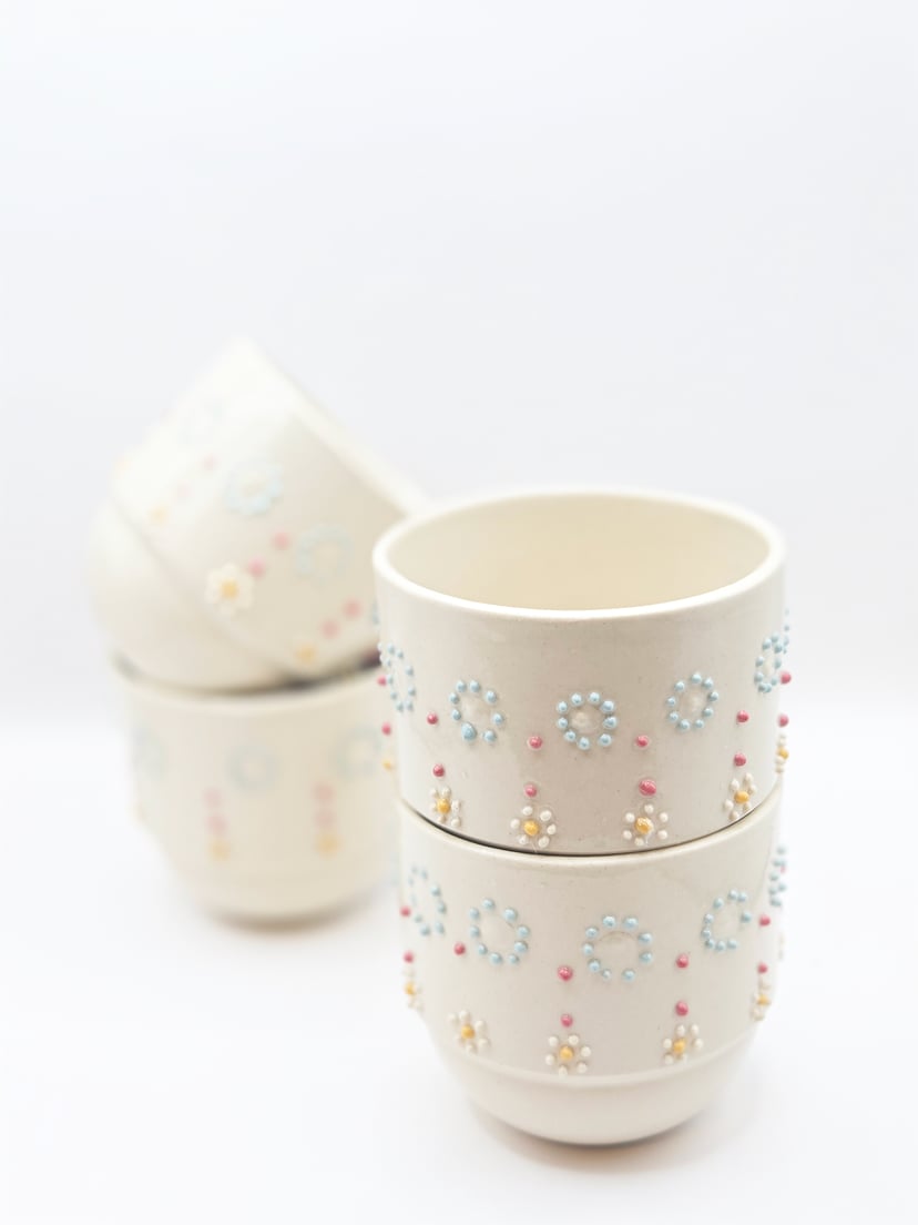 Czarka 300 ml - jasnokremowa czarka ceramiczna