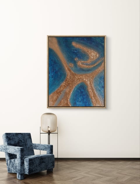 Obraz strukturalny Rajskie wyspy 80x100cm drewniana rama