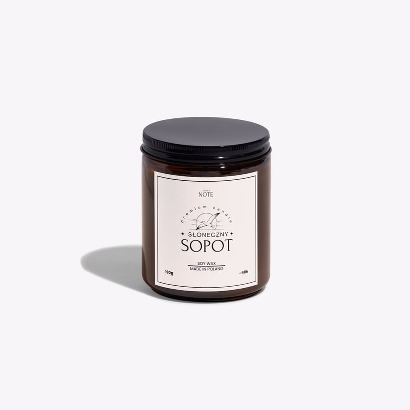 Świeca sojowa - Słoneczny Sopot - 190g
