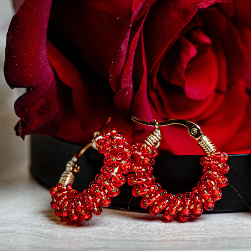Kolczyki Candy Carmine | True Love