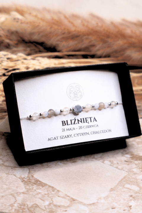 Bransoletka "BLIŹNIĘTA" - srebrna - Ciemna zieleń