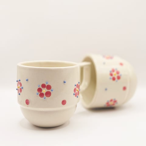 Kubek 300 ml - jasnokremowy kubek ceramiczny