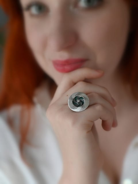 Kolorowy zawrót głowy VI -pierścionek z wymiennymi wkładkami