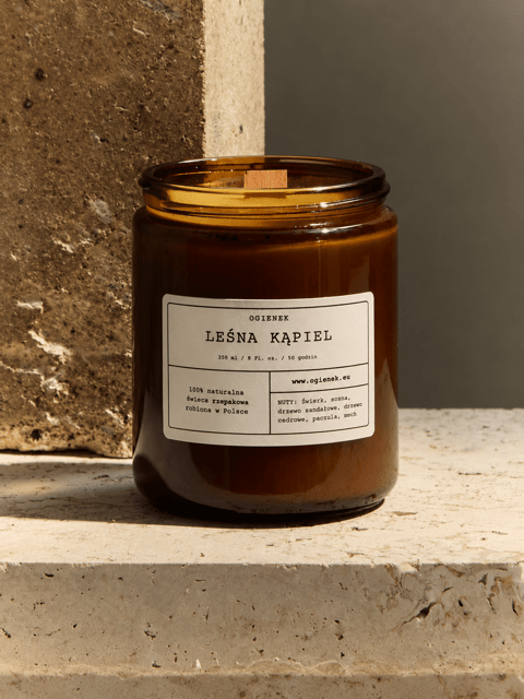 Leśna Kąpiel – świeca rzepakowa 250 ml