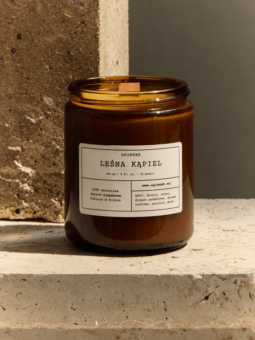 Leśna Kąpiel – świeca rzepakowa 250 ml