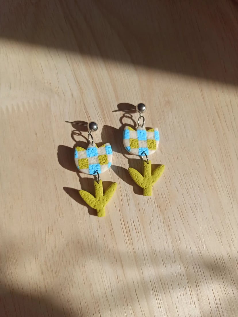 Kolczyki tulipany (model 2)