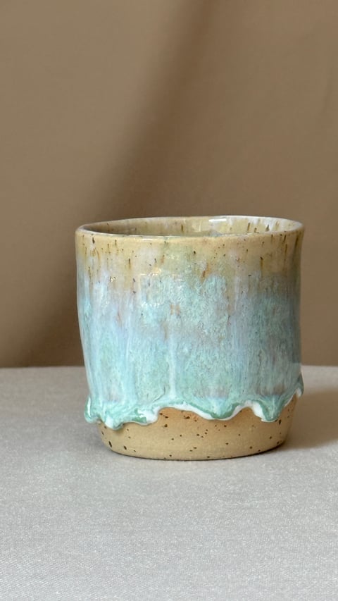 Osłonka ceramiczna Polewa 6 cm – ceramika handmade na doniczkę