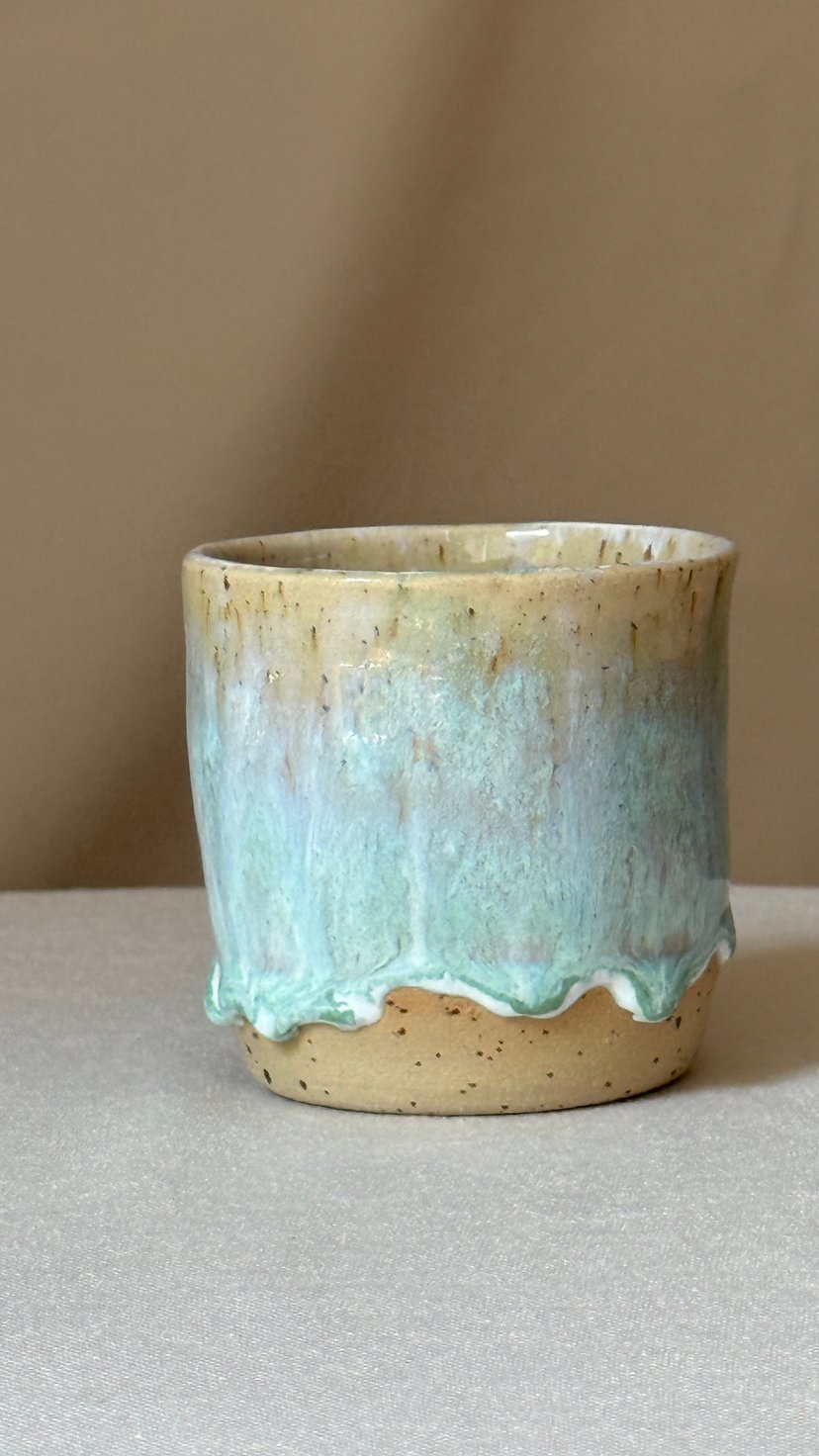Osłonka ceramiczna Polewa 6 cm – ceramika handmade na doniczkę