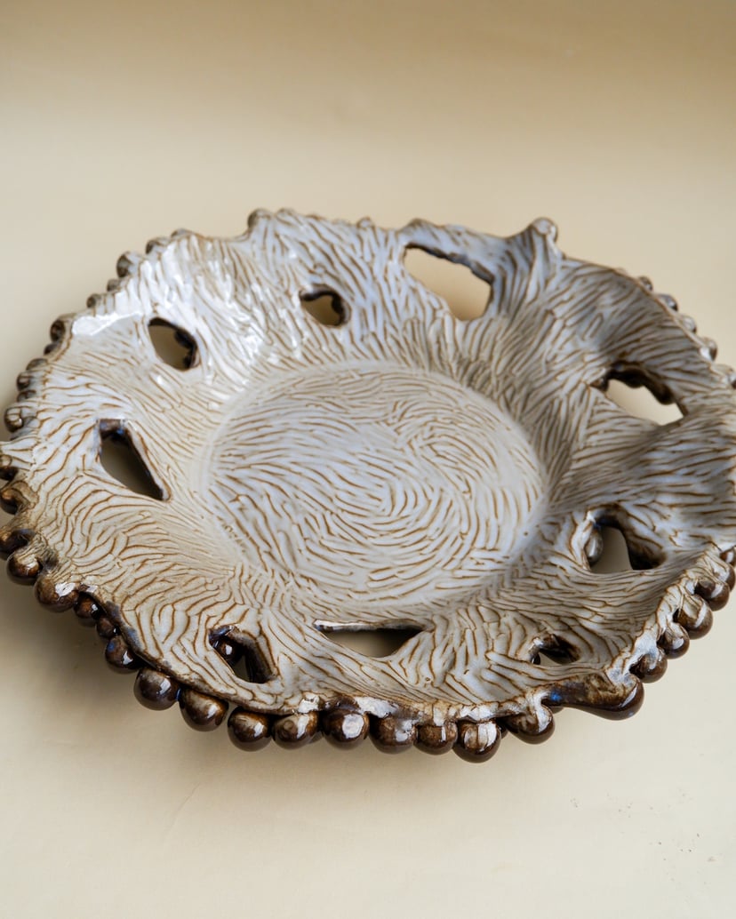 The Petal- Centerpiece 03 - ceramiczna patera z kolekcji the Special Decorated
