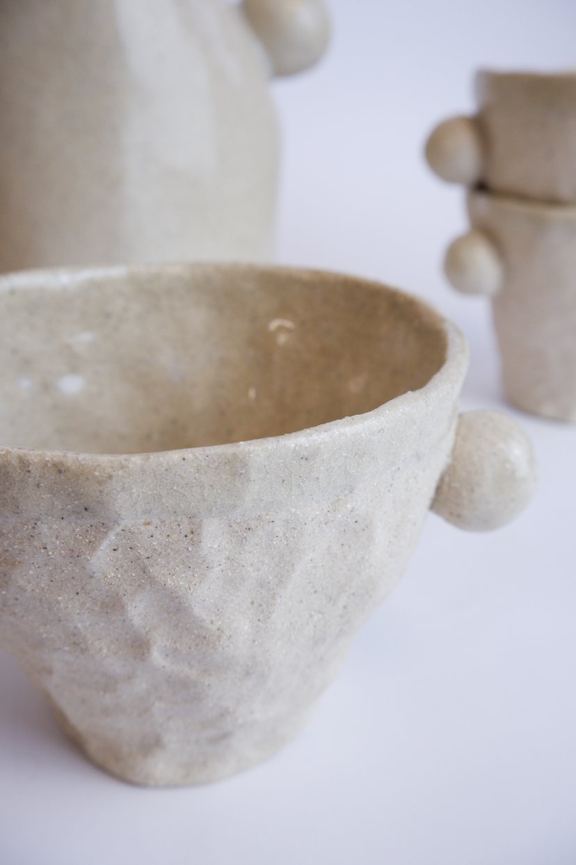 The Bubble- Set Of Four Cups 13 - zestaw czterech kubków ceramicznych