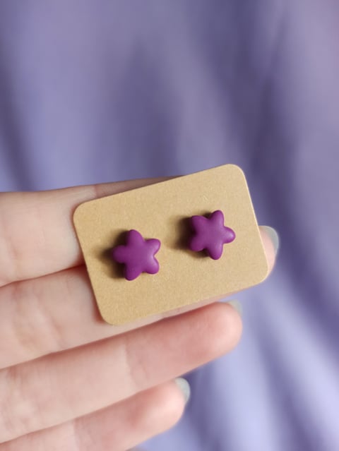 Mini sztyfty gwiazdki – w kolorze purpurowym