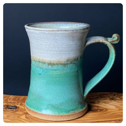 Kubek ceramiczny 300 ml surowy rustykalny