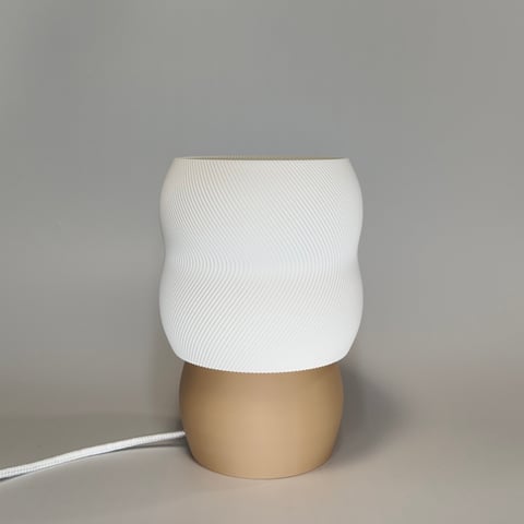 Lampka Brio Brązowy Biały