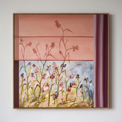 Serenitas no.01 | Irysy | Obraz olejny 60x60 cm